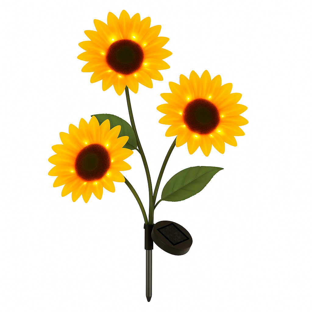 LumiPetal™ – Solar Waterproof Sunflower LED Lights for Garden & Yard