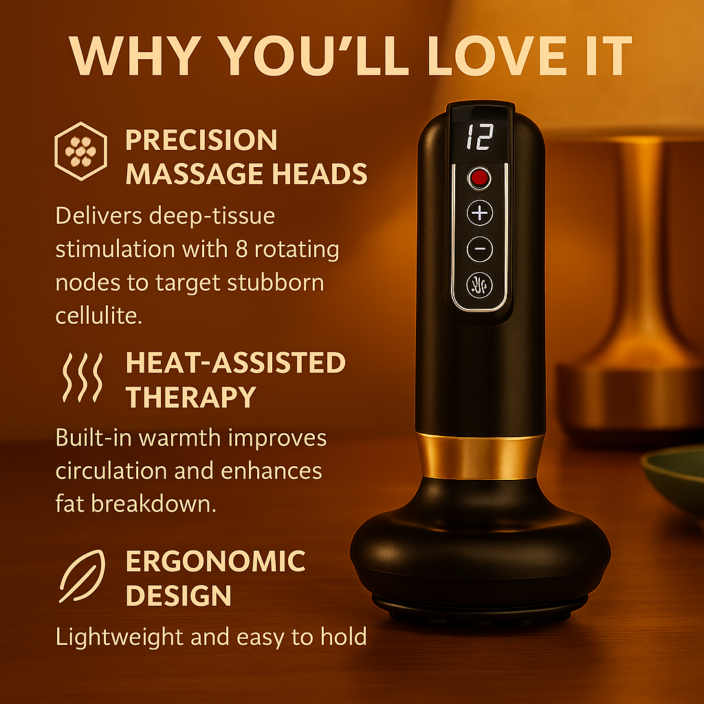 SilkSculpt™ – Rechargeable Anti-Cellulite GuaSha Body Slimming Massager