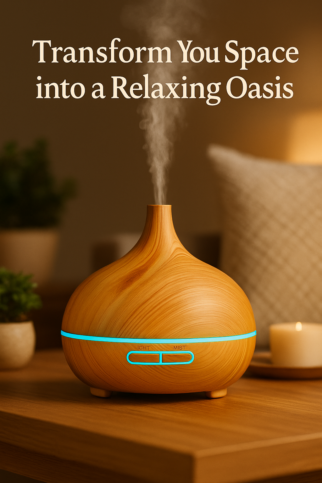 🔥 Diffuse Luxe – 5-in-1 Aromatherapy, Humidifier & Mood Light Breathe deeper. Live calmer. Glow brighter.