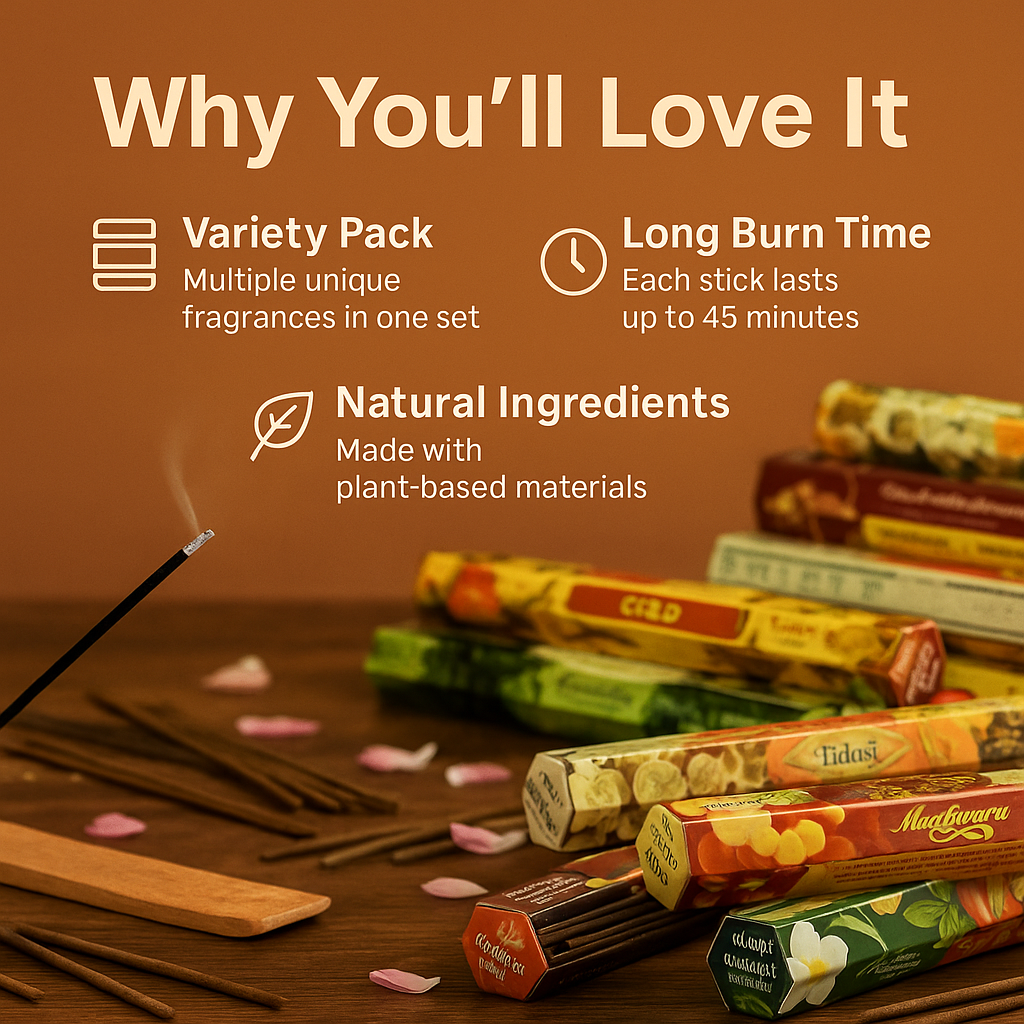 AromaRitual™ – Tulasi Variety Incense Stick Set