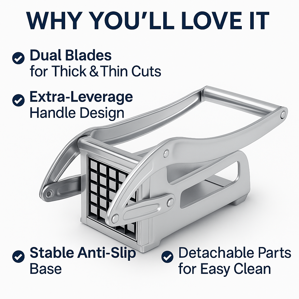 SliceForge™ – Heavy-Duty Manual Potato Cutter
