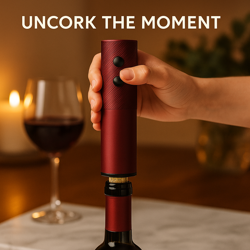 Vintello™ – Electric Automatic Wine Opener with Charger Base