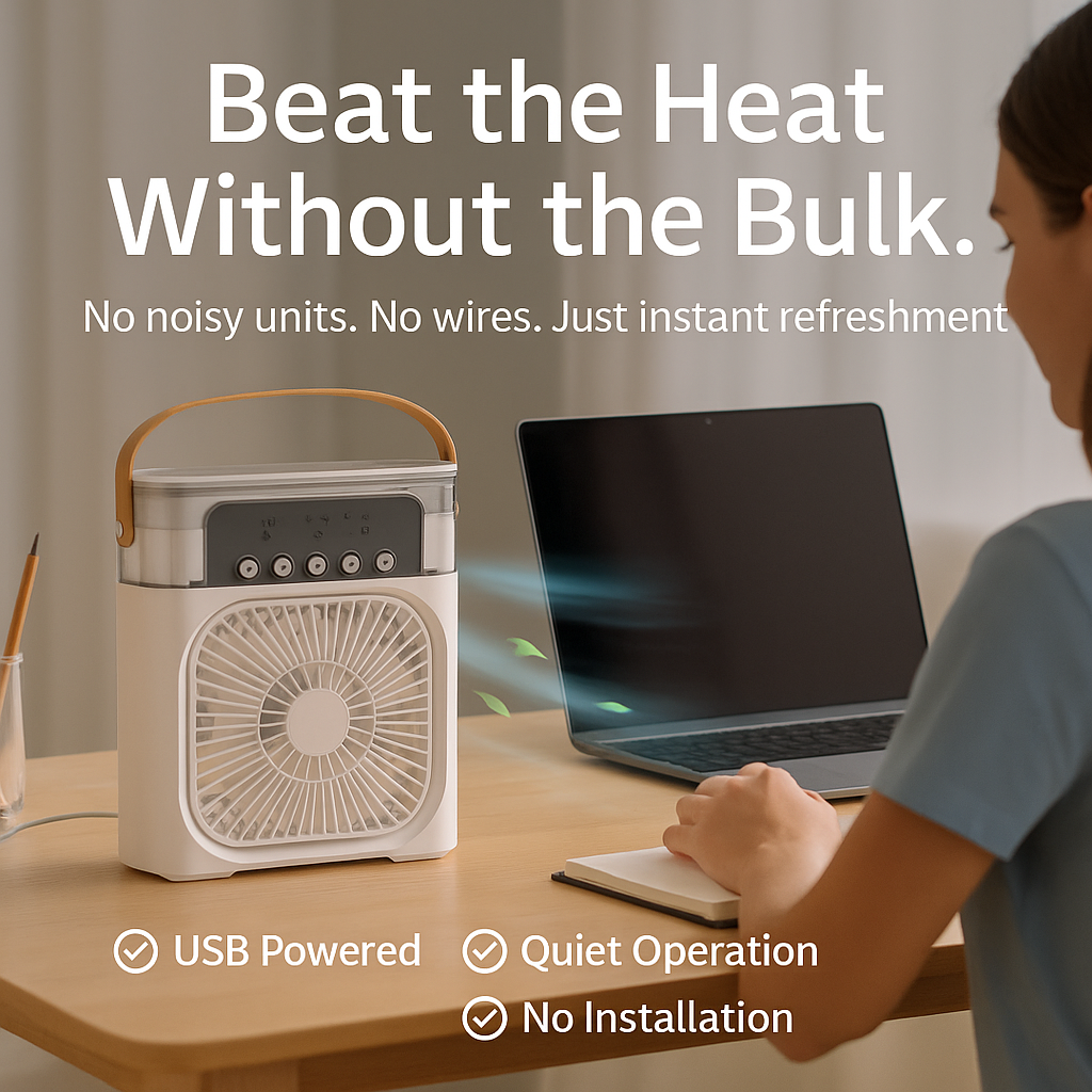 BreezePod™ – Portable Personal Air Cooler & Humidifier