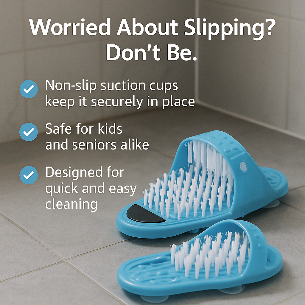 MopWalk™ – Hands-Free Cleaning Slippers