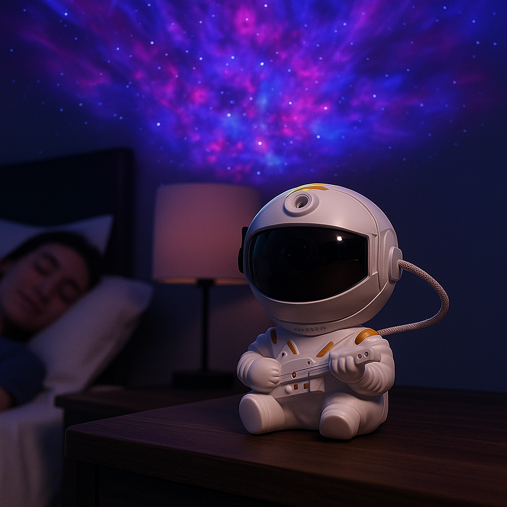 CosmoGlow™ – Astronaut Galaxy Star LED Projector