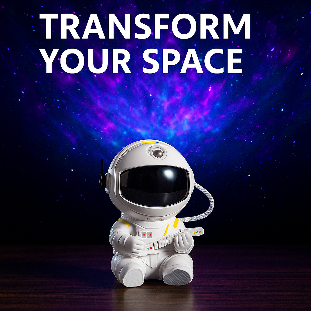 CosmoGlow™ – Astronaut Galaxy Star LED Projector