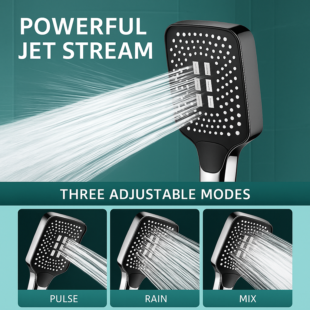 HydroSpa™ – Multi-Mode High-Pressure Rainfall Shower Head