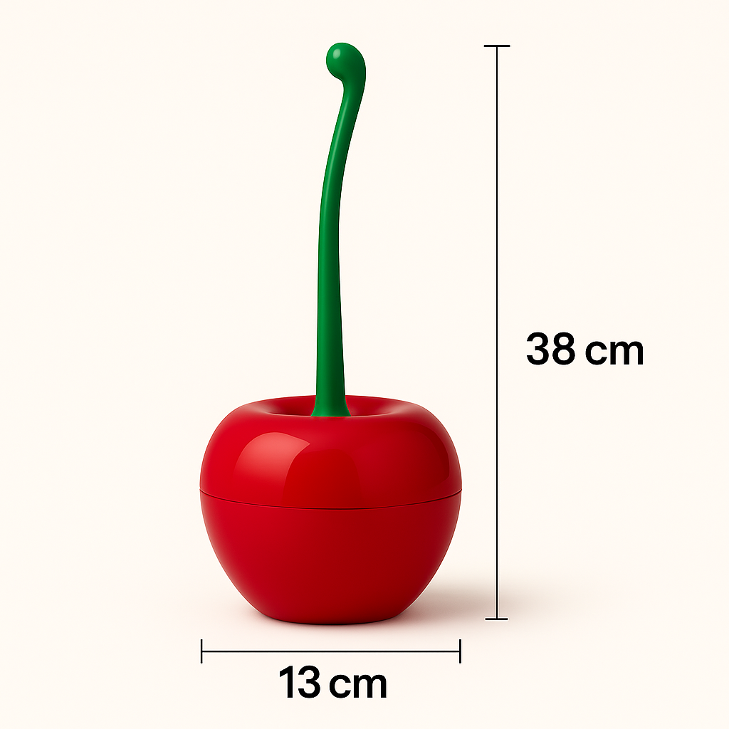 SweetScrub™ – Cherry-Shaped Toilet Brush & Holder 1pc