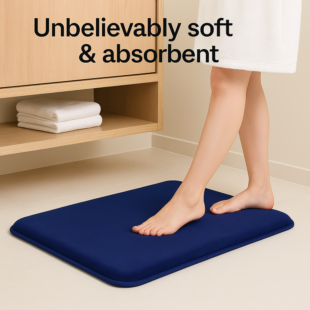 SorbSoft™ – Non-Slip Bathroom Mat with Quick-Dry Tech