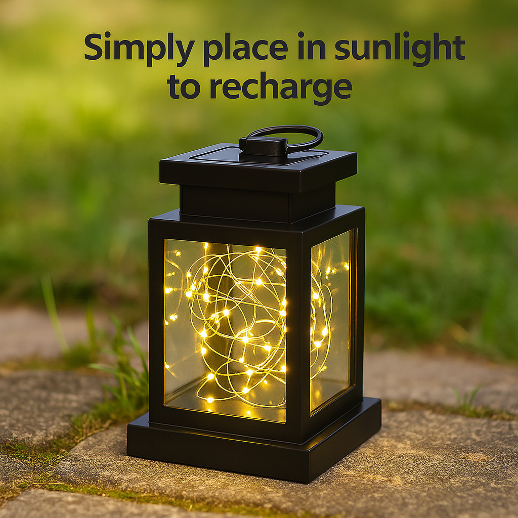 Solora™ – Solar Rattan LED Lantern for Outdoor Ambience
