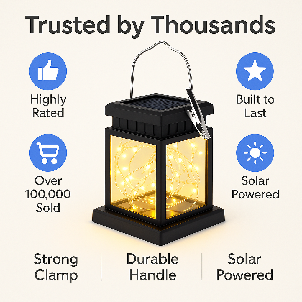 Solora™ – Solar Rattan LED Lantern for Outdoor Ambience