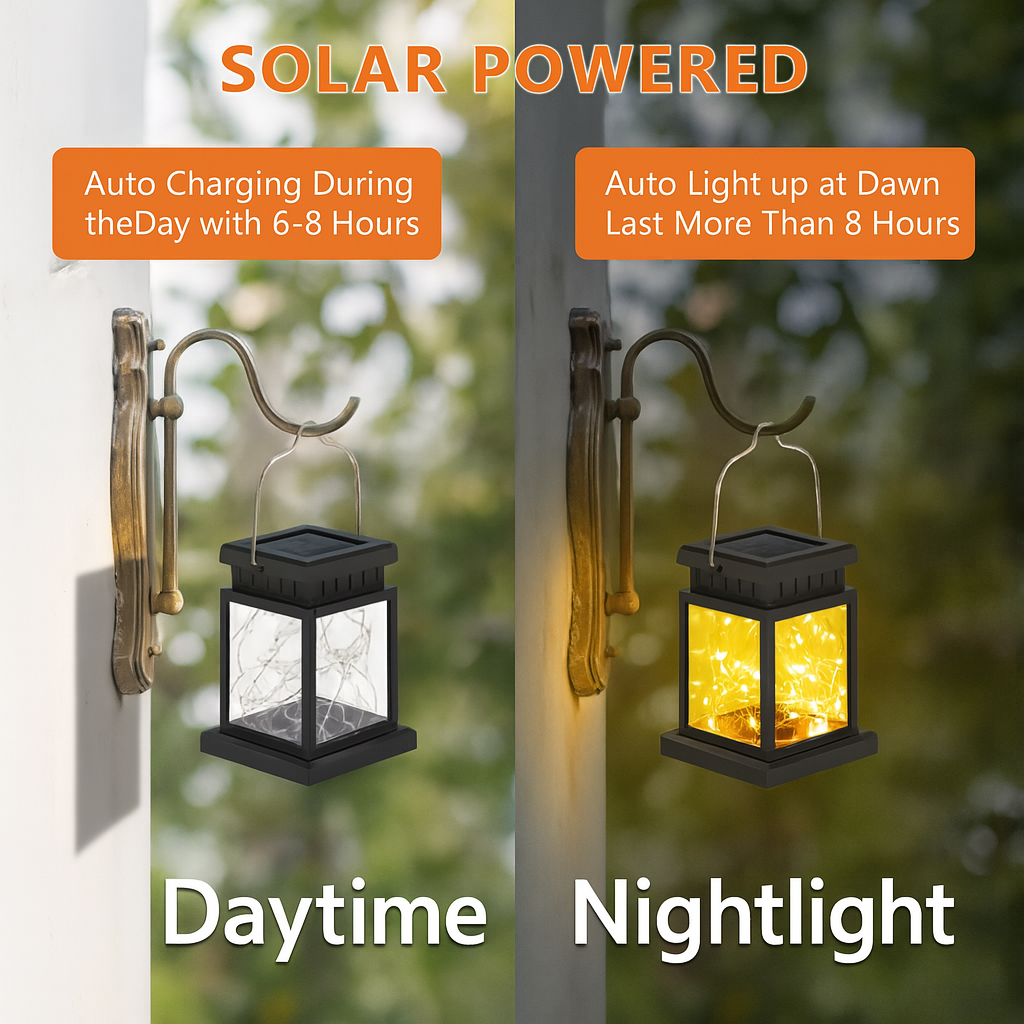 Solora™ – Solar Rattan LED Lantern for Outdoor Ambience