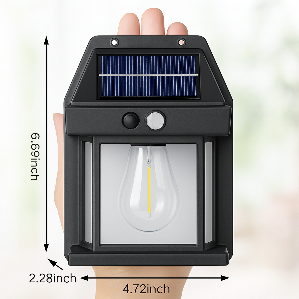 HaloCage™ – Vintage Solar LED Hanging Lantern Waterproof Fixture