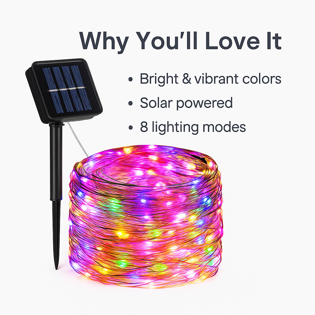 Starflare™ – Solar Firework Garden Fairy Lights with 8 Modes