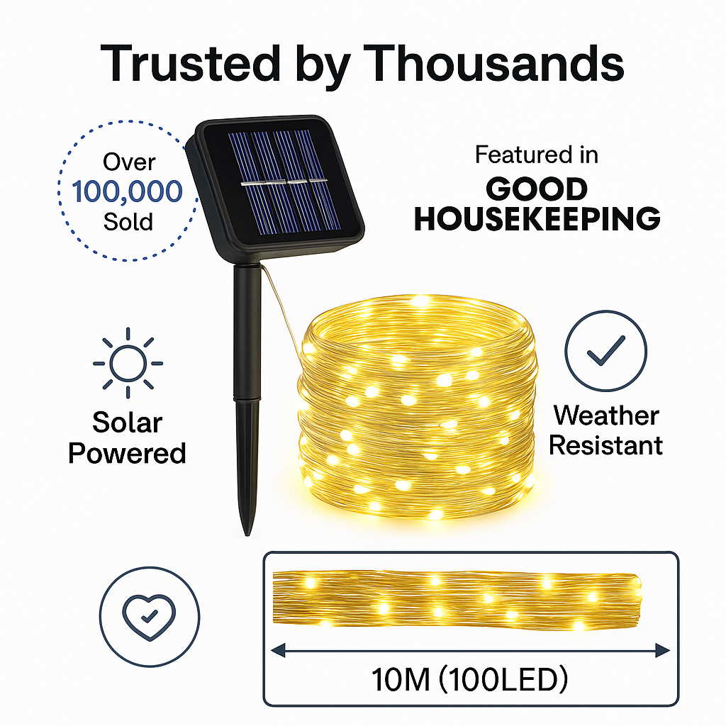 Starflare™ – Solar Firework Garden Fairy Lights with 8 Modes