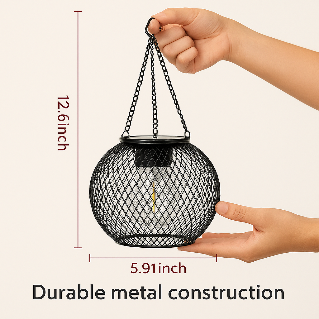SolarGlow™ – Decorative Outdoor Solar Waterproof Lantern