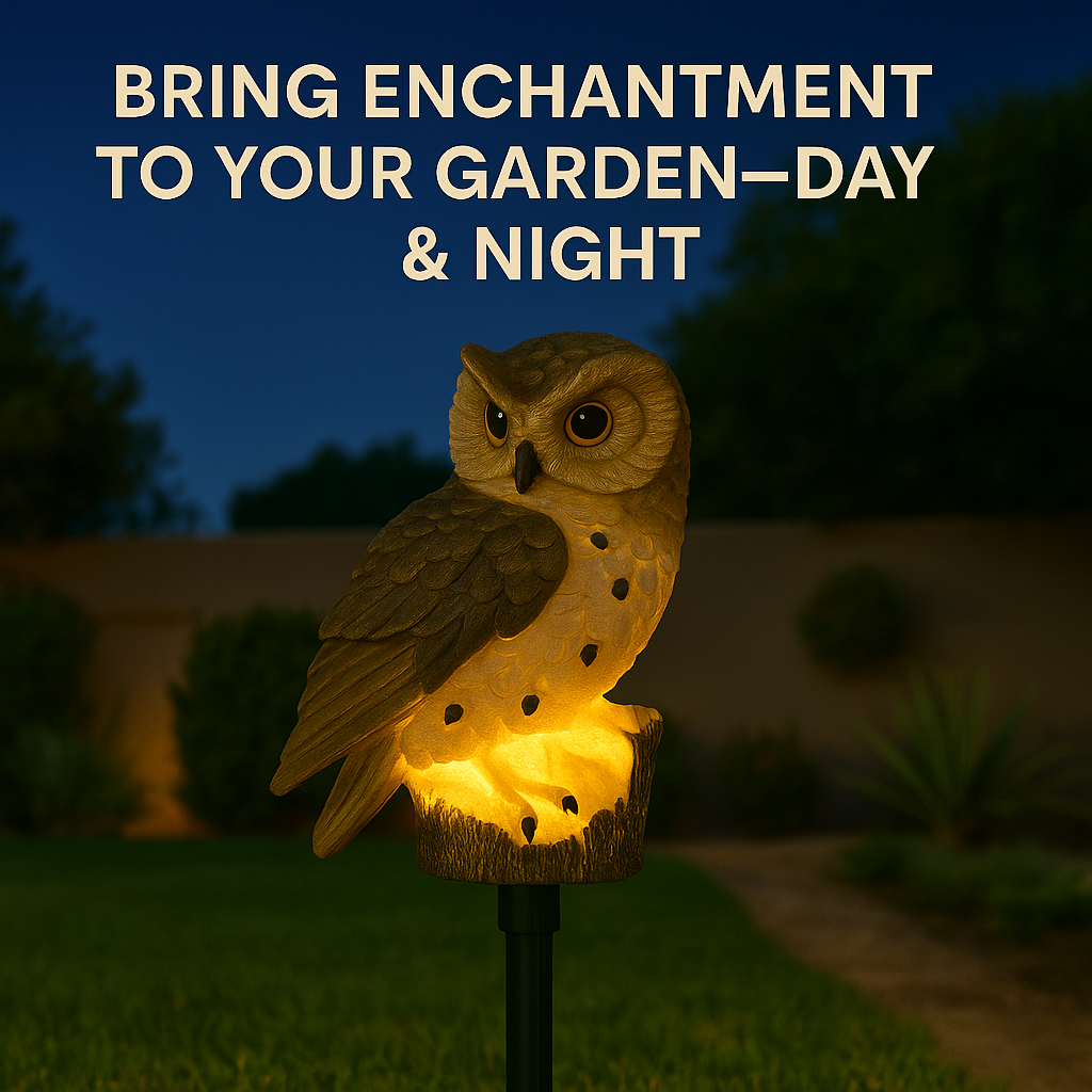 Owlight™ – Solar Owl Garden LED Lights
