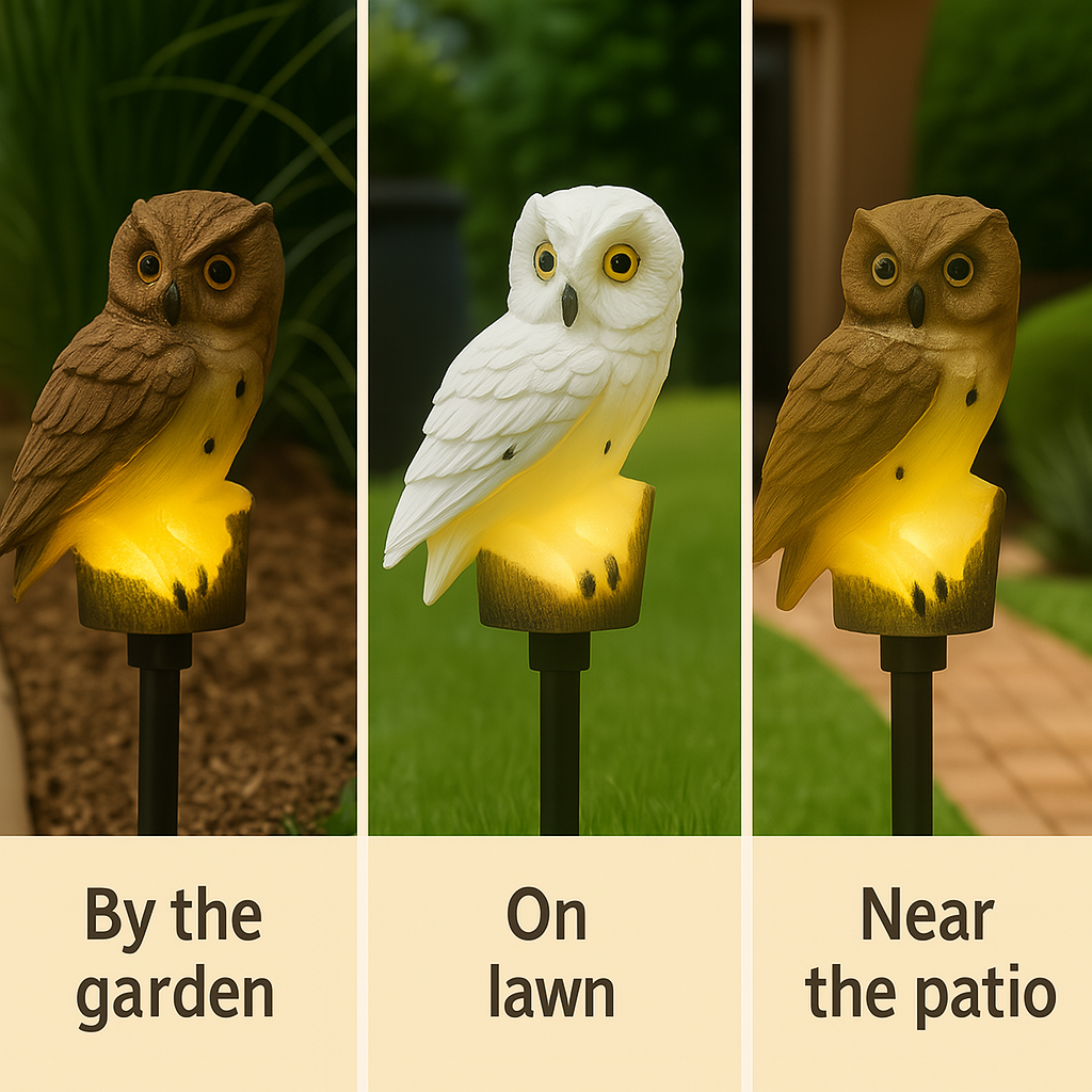 Owlight™ – Solar Owl Garden LED Lights