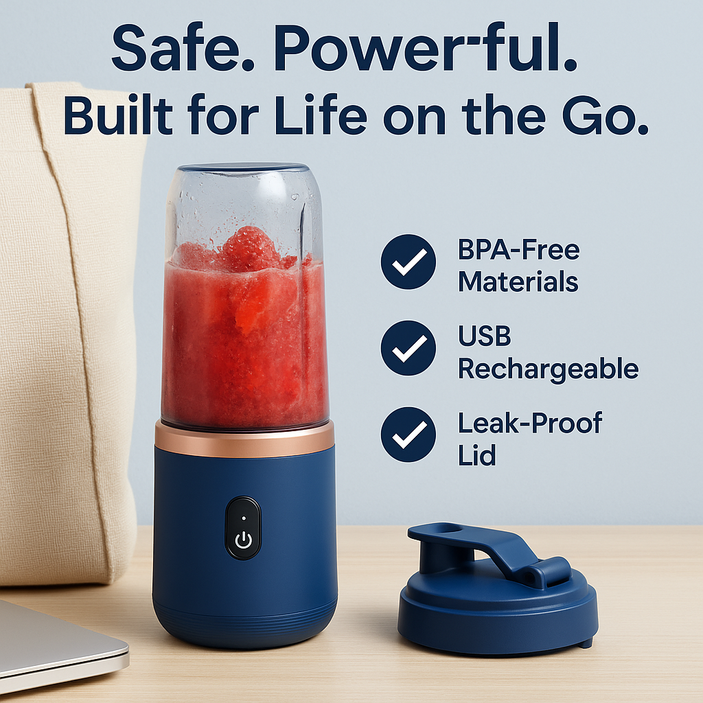 BlendroGo™ – Portable USB Smoothie Blender