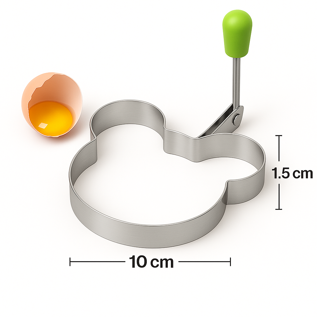 EggCraft™ – Stainless Steel Egg & Pancake Ring Set (5pcs)