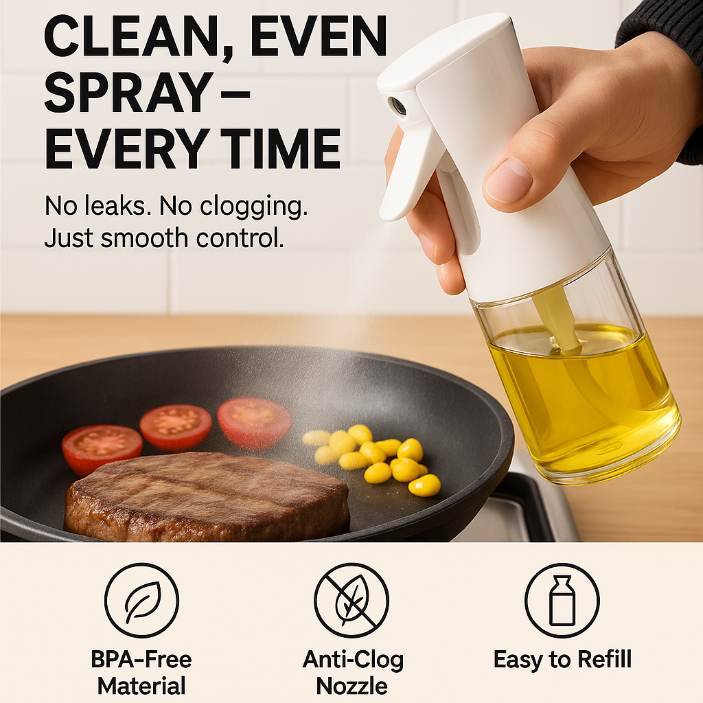 Misture™ – Fine Mist Olive Oil Sprayer Bottle