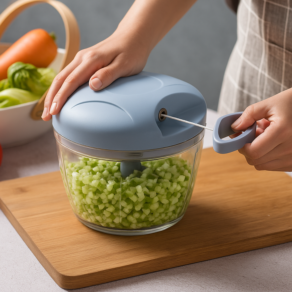 ChopMate™ – Multi-Blade Vegetable and Meat Handheld Grinder