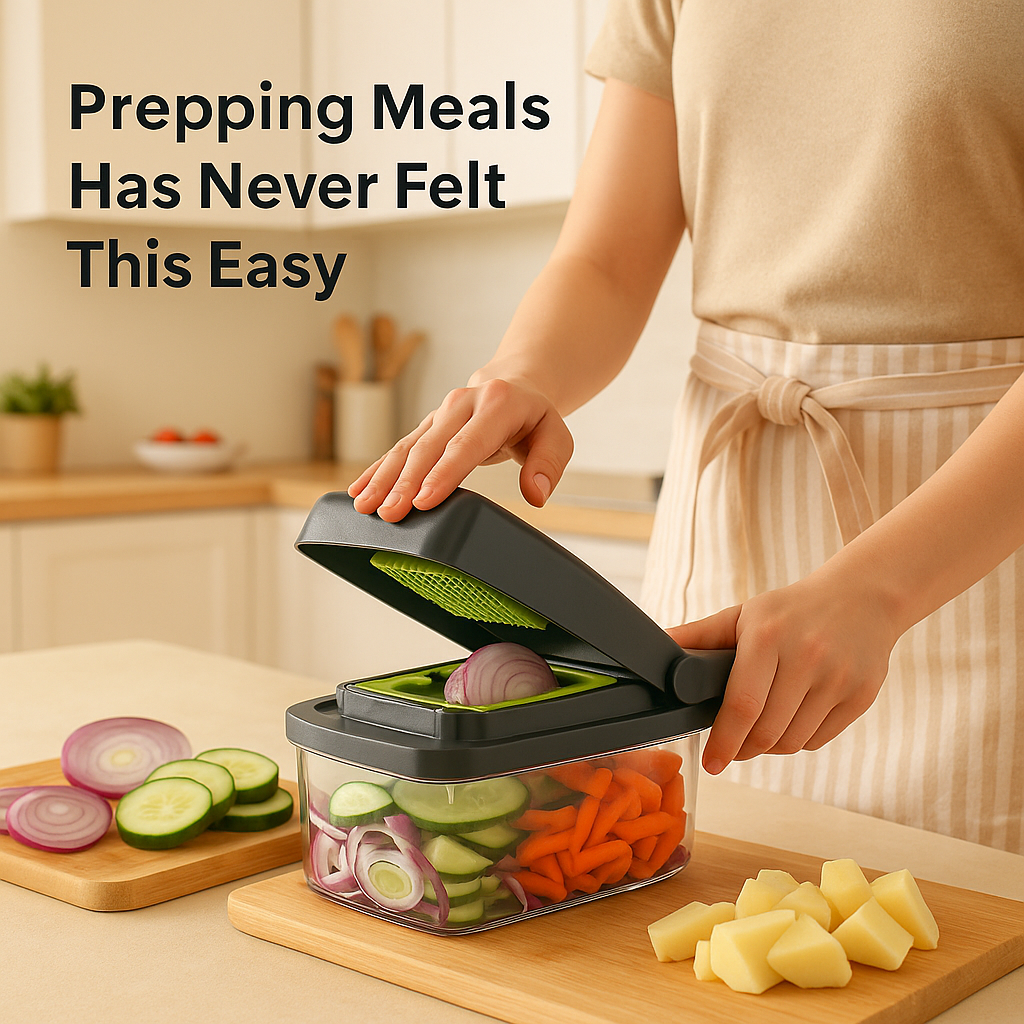 SwiftSlice™ – Heavy-Duty Vegetable Chopper & Dicer