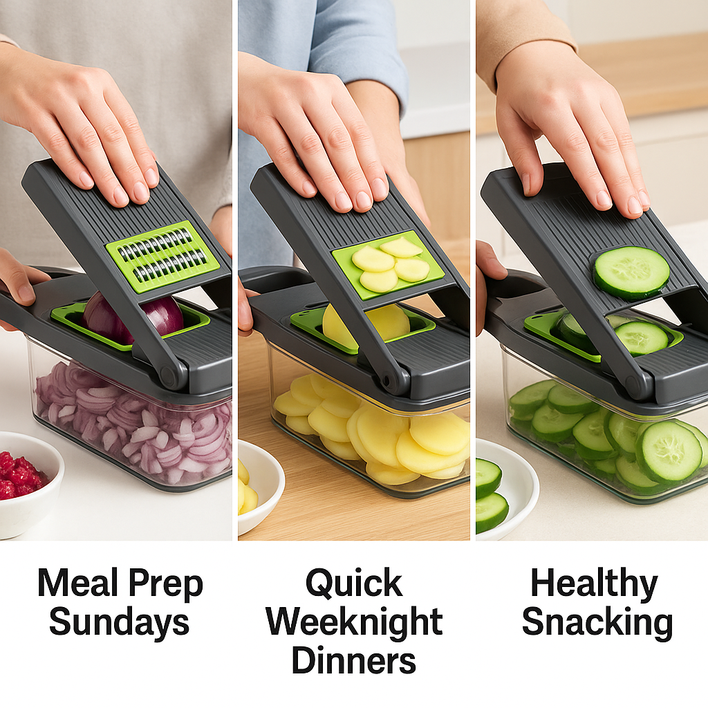 SwiftSlice™ – Heavy-Duty Vegetable Chopper & Dicer