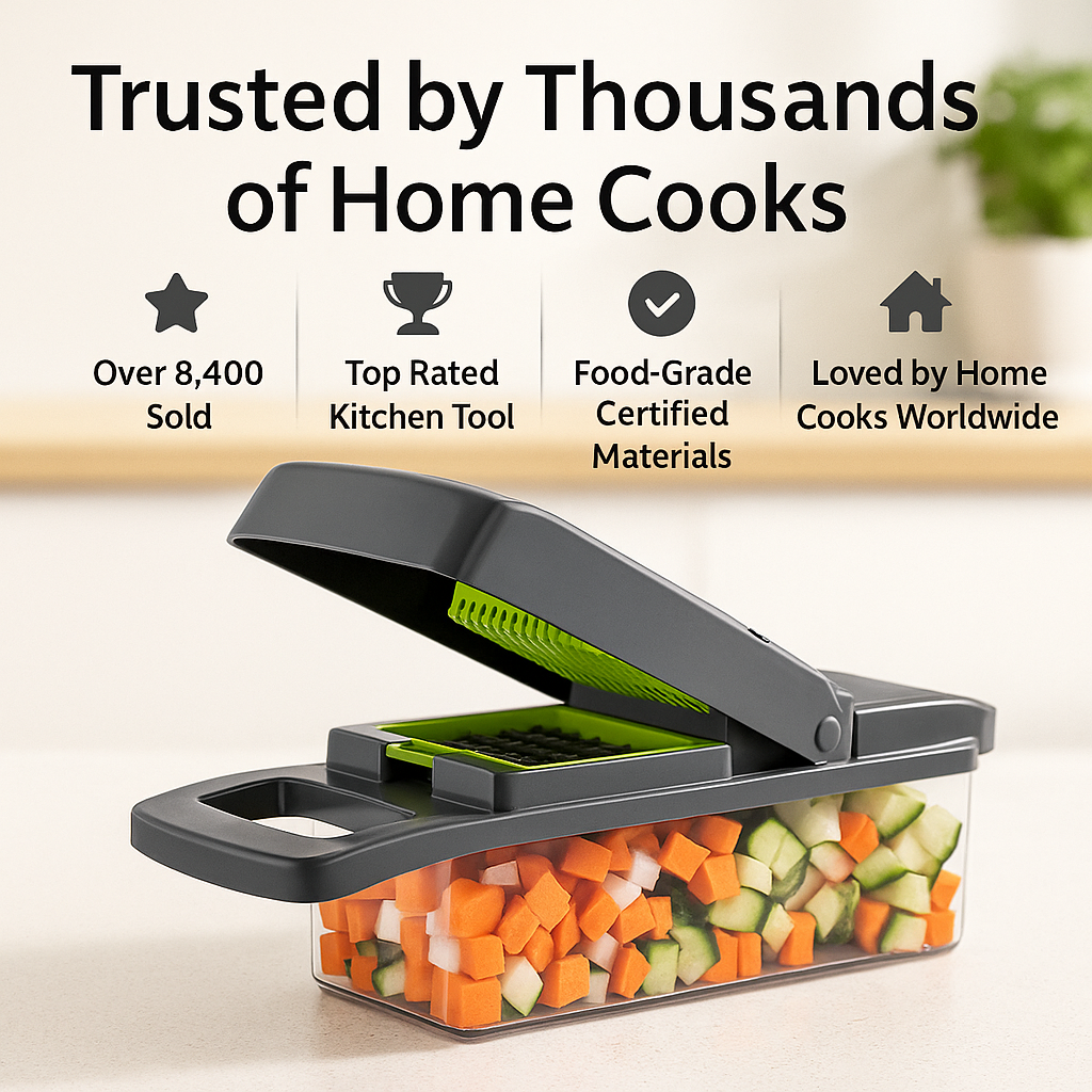 SwiftSlice™ – Heavy-Duty Vegetable Chopper & Dicer