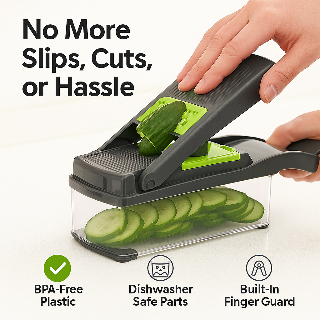 SwiftSlice™ – Heavy-Duty Vegetable Chopper & Dicer