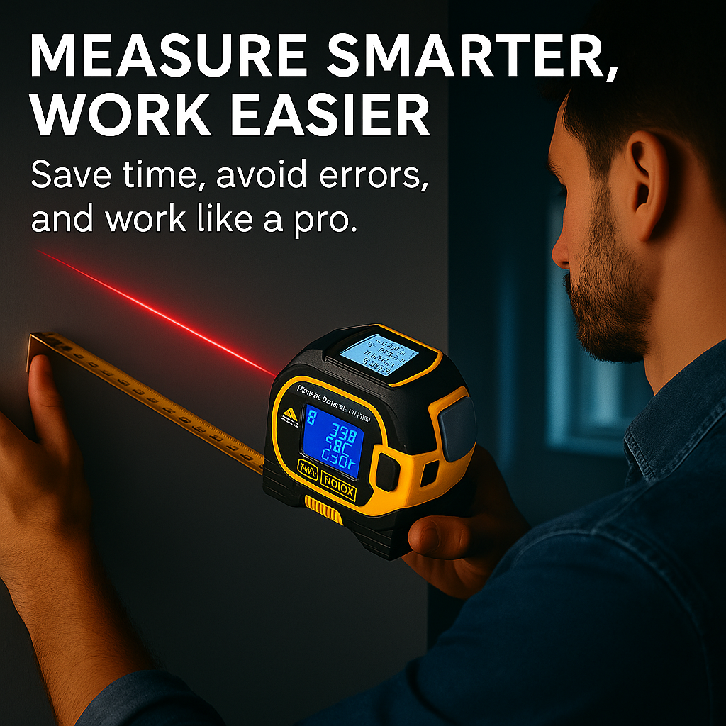 LineMark Pro™ – Rechargeable Digital Laser Tape Measure