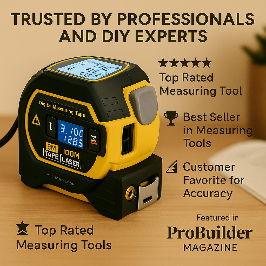 LineMark Pro™ – Rechargeable Digital Laser Tape Measure