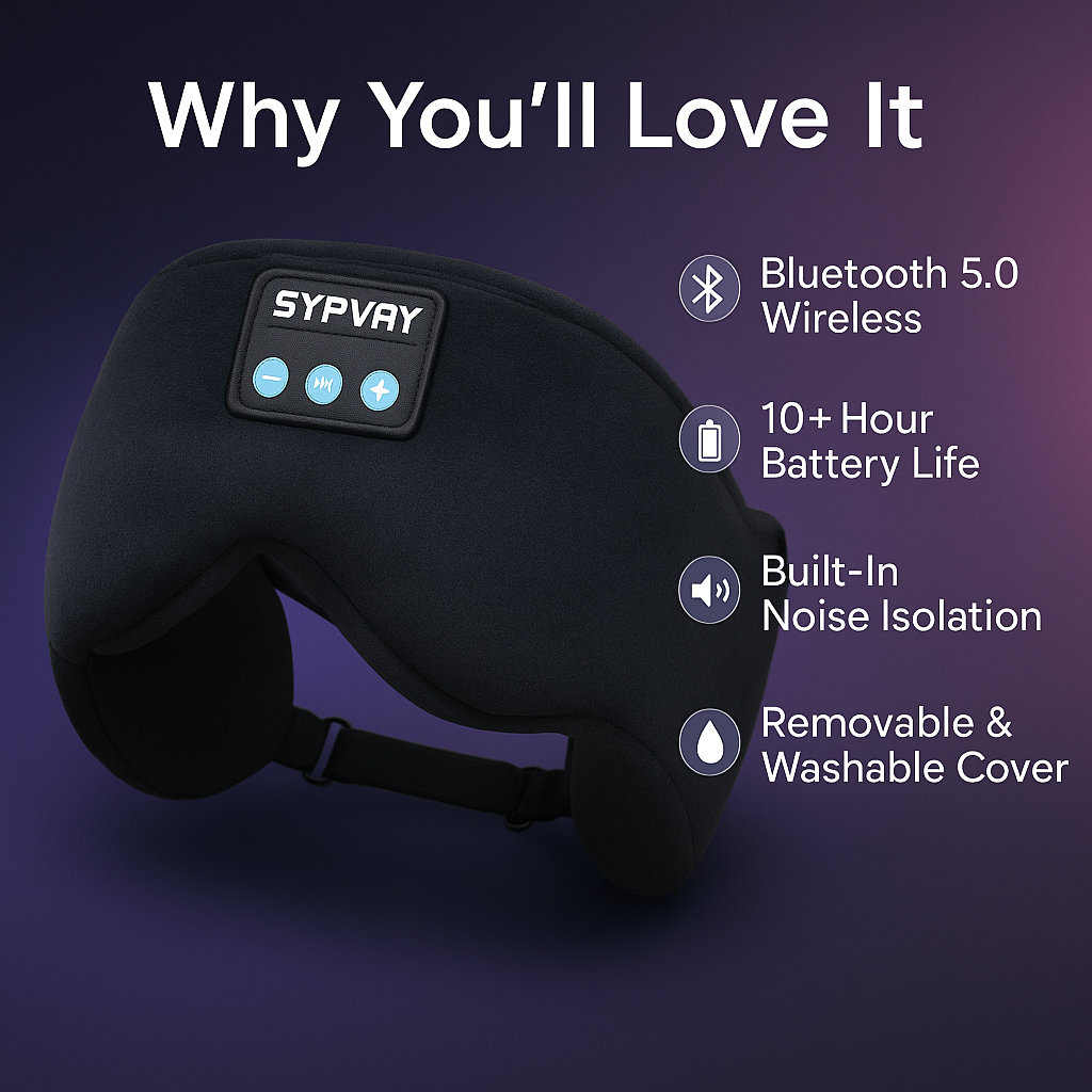SnoozeBeats™ – Wireless Sleep Headphones Headband