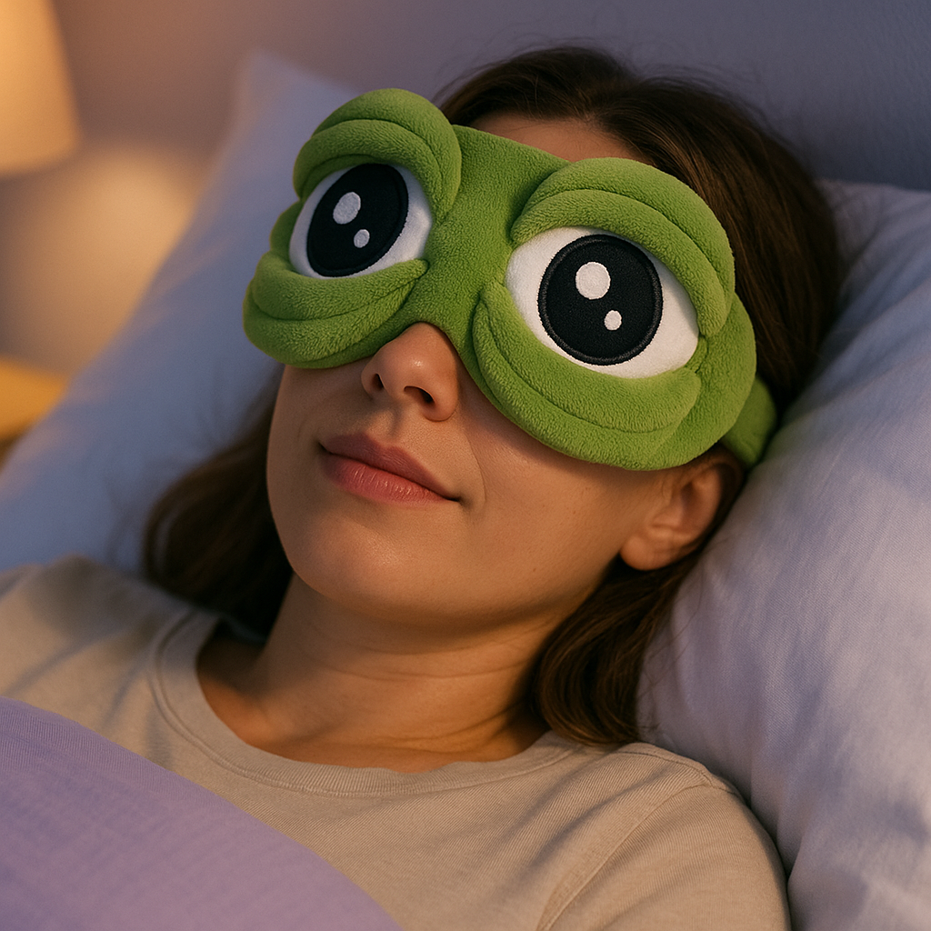 DreamRibbit™ – 3D Frog-Shaped Contoured Sleep Mask