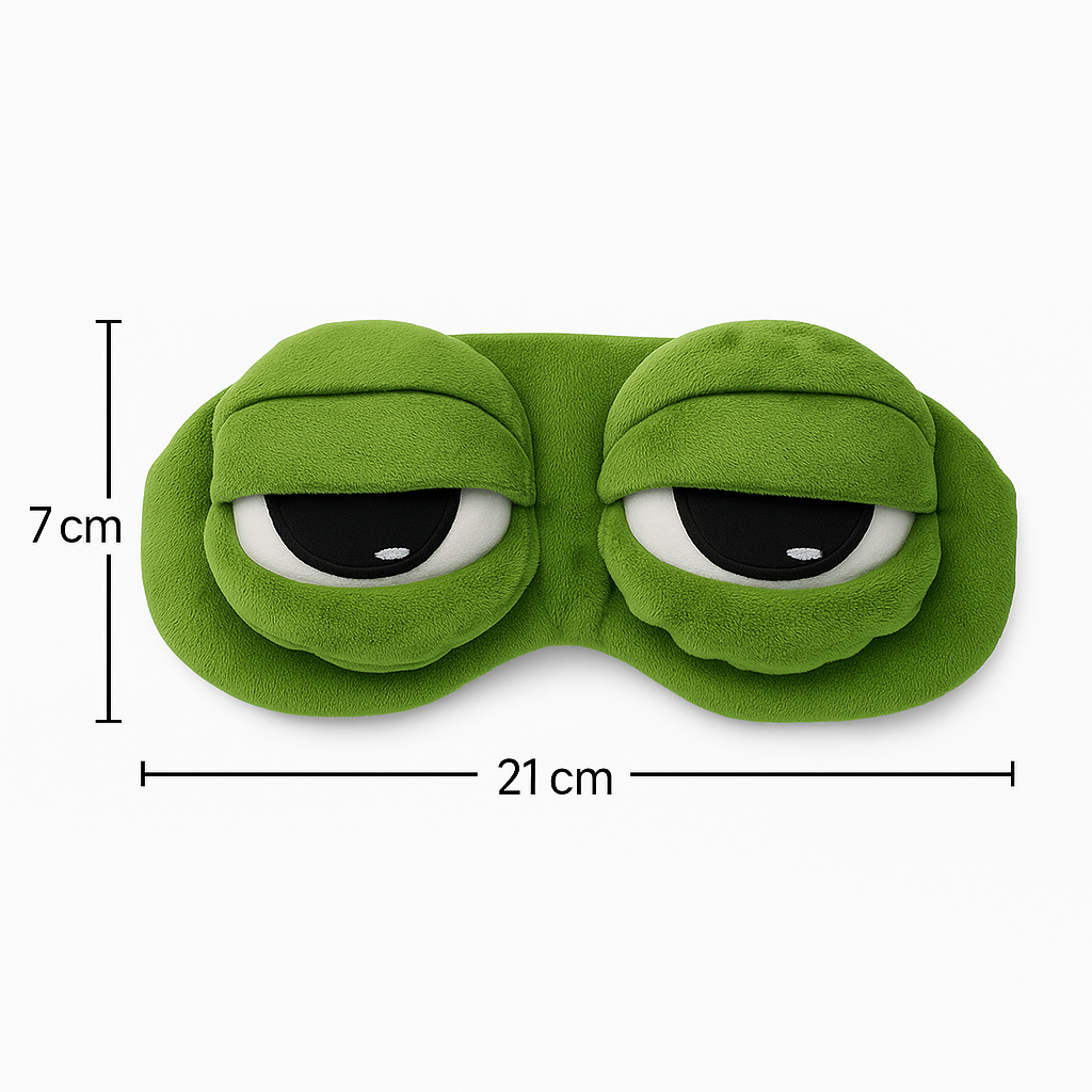 DreamRibbit™ – 3D Frog-Shaped Contoured Sleep Mask