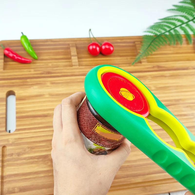 1/2Pcs Multifunctional Cap Opener Four-In-One Cap Opener Can Opener Labor-Saving Cap Opener Kitchen Daily Necessities Bottle Opener Can Opener