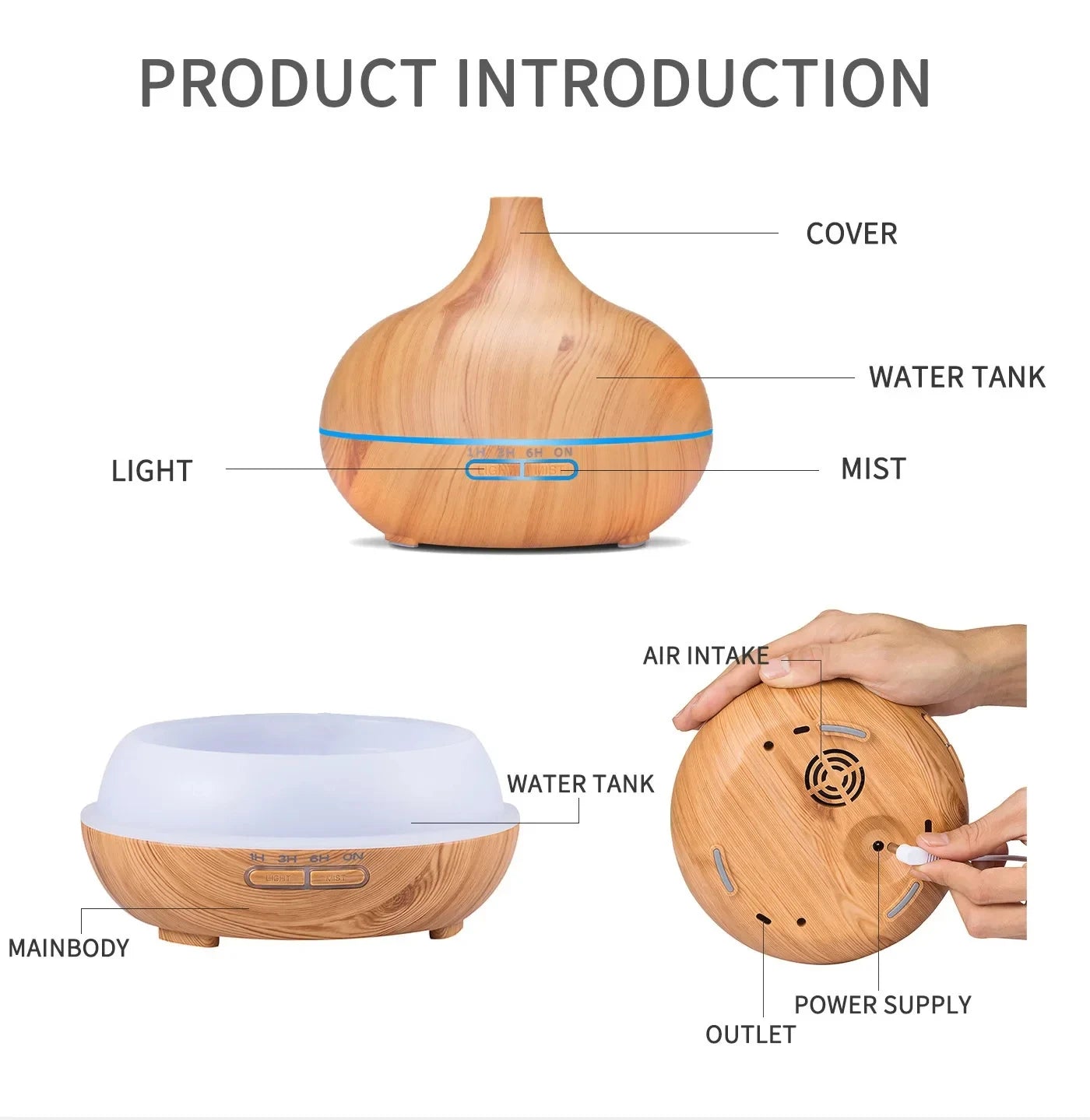🔥 Diffuse Luxe – 5-in-1 Aromatherapy, Humidifier & Mood Light Breathe deeper. Live calmer. Glow brighter.