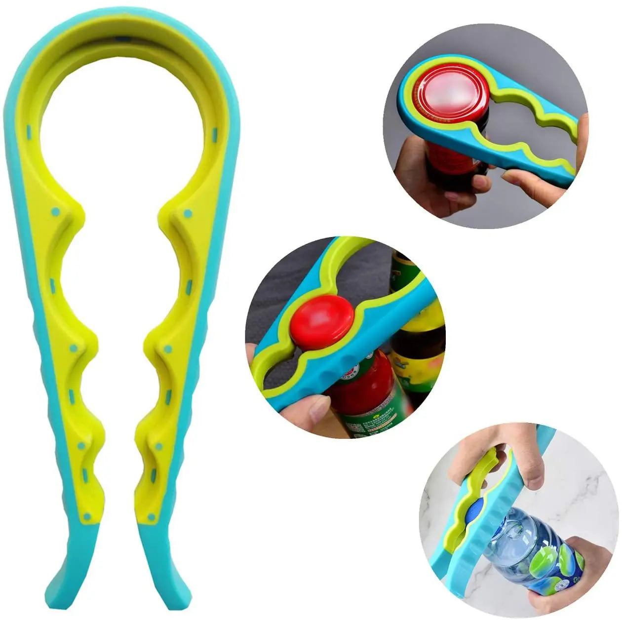 1/2Pcs Multifunctional Cap Opener Four-In-One Cap Opener Can Opener Labor-Saving Cap Opener Kitchen Daily Necessities Bottle Opener Can Opener