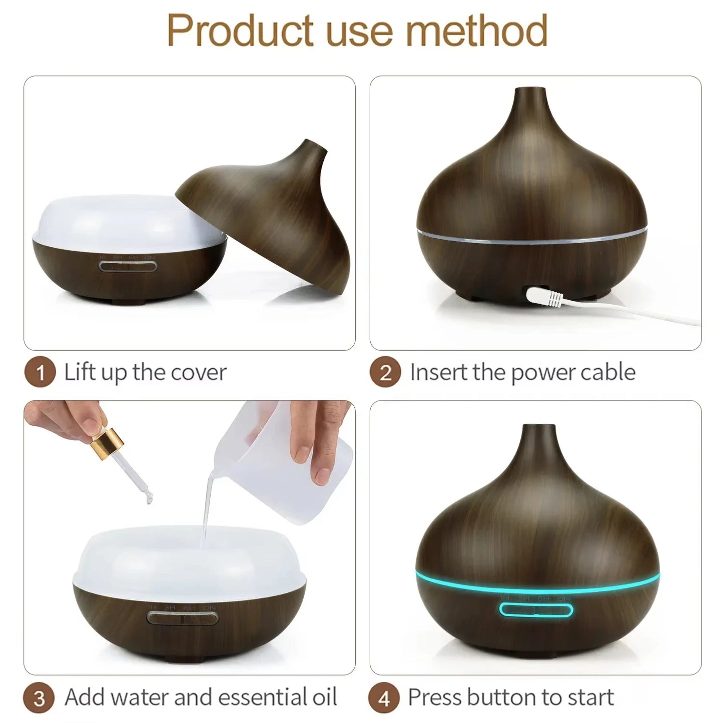 🔥 Diffuse Luxe – 5-in-1 Aromatherapy, Humidifier & Mood Light Breathe deeper. Live calmer. Glow brighter.