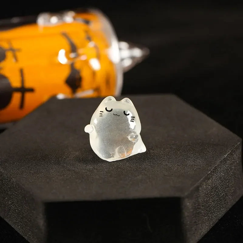 Luminous Micro Landscape Halloween Pumpkin Ghost Ornaments DIY Kit Resin Decoration Outdoor Patio Lawn Yard Garden Accessories