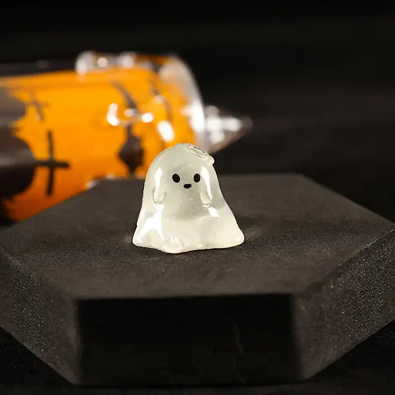 Luminous Micro Landscape Halloween Pumpkin Ghost Ornaments DIY Kit Resin Decoration Outdoor Patio Lawn Yard Garden Accessories