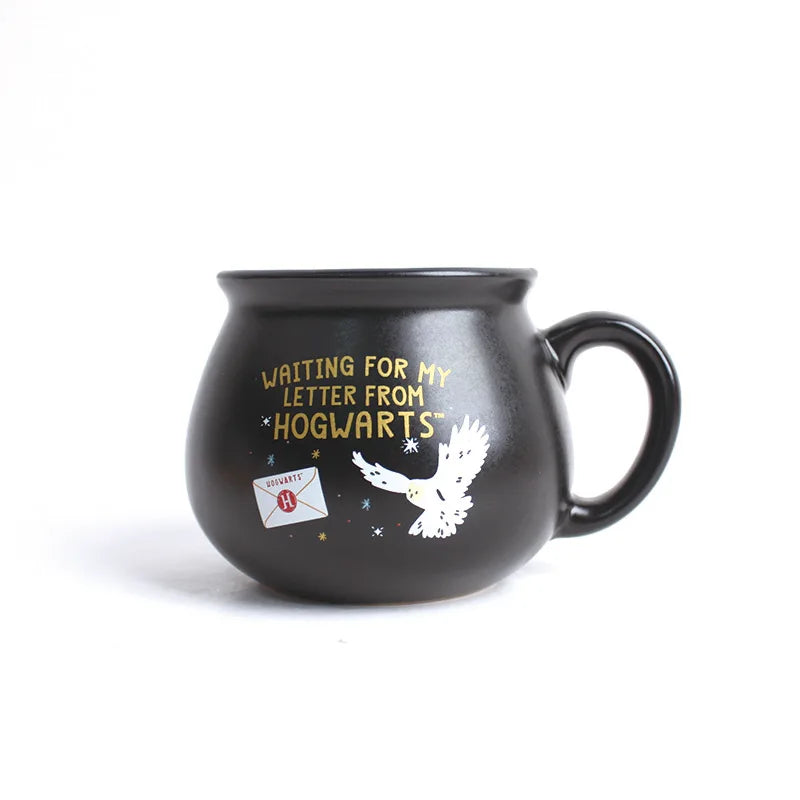 15oz Black Enchanted Cauldron Ceramic Mug New Trendy Fantasy Gift for Magic Lovers Coffee Cup Novelty Birthday Holiday Present