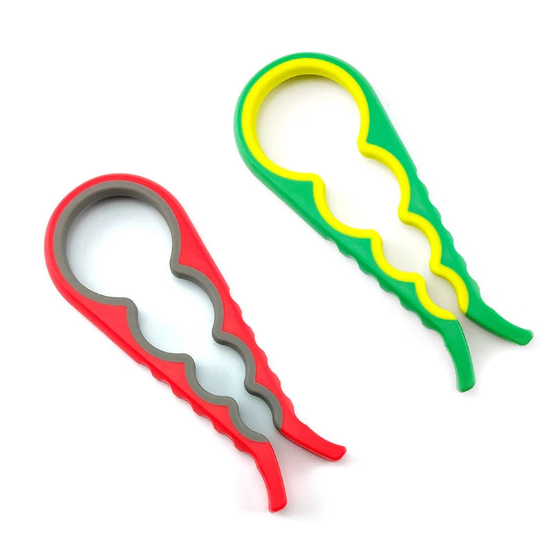 1/2Pcs Multifunctional Cap Opener Four-In-One Cap Opener Can Opener Labor-Saving Cap Opener Kitchen Daily Necessities Bottle Opener Can Opener