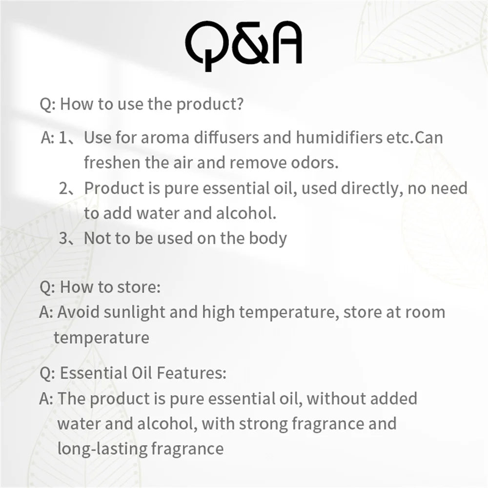 Essential Oils 500ml For Aromatic Diffuser Perfume Oil Air Freshener Smell For Home Fragrance Device Hotel Scent Diffuser Oil