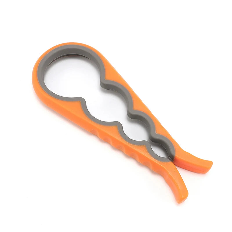 1/2Pcs Multifunctional Cap Opener Four-In-One Cap Opener Can Opener Labor-Saving Cap Opener Kitchen Daily Necessities Bottle Opener Can Opener