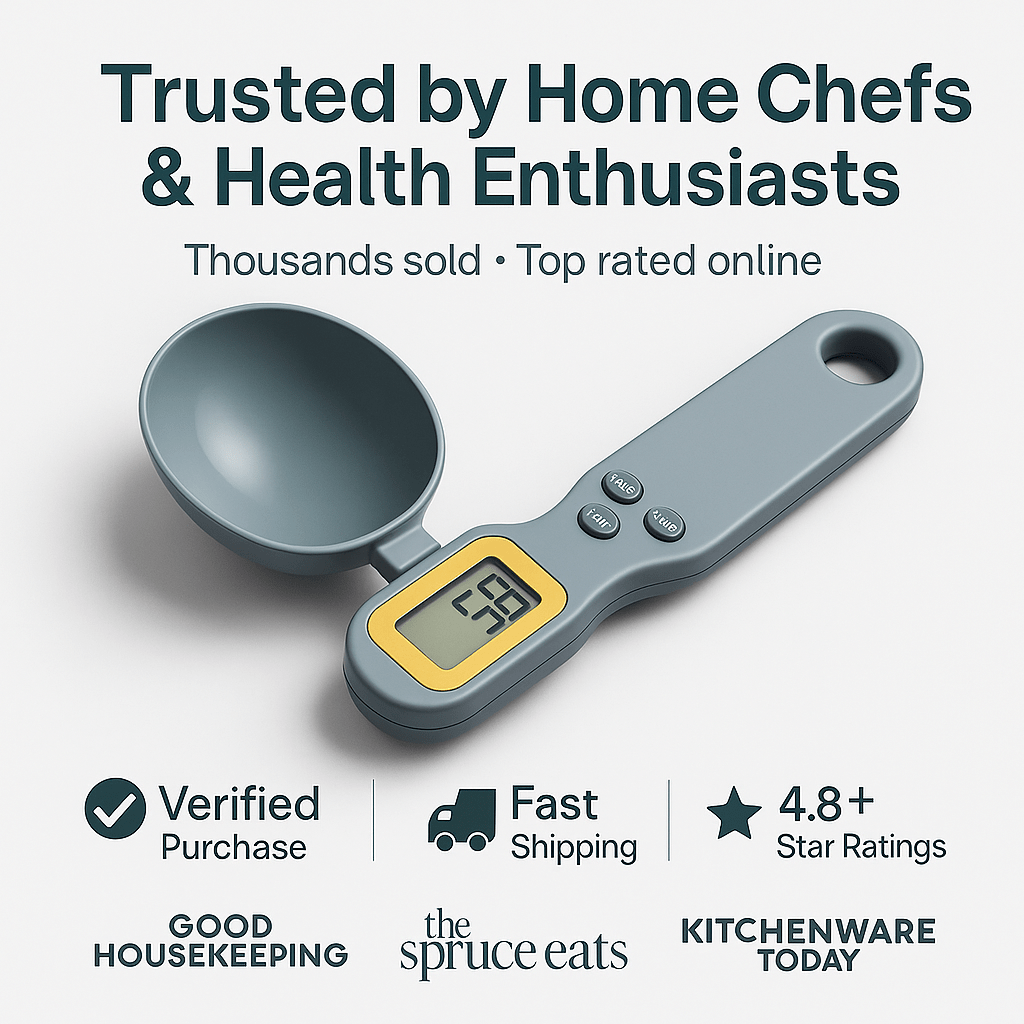 PortaWeigh™ – Digital Spoon Scale for Precision Cooking - aqcollective