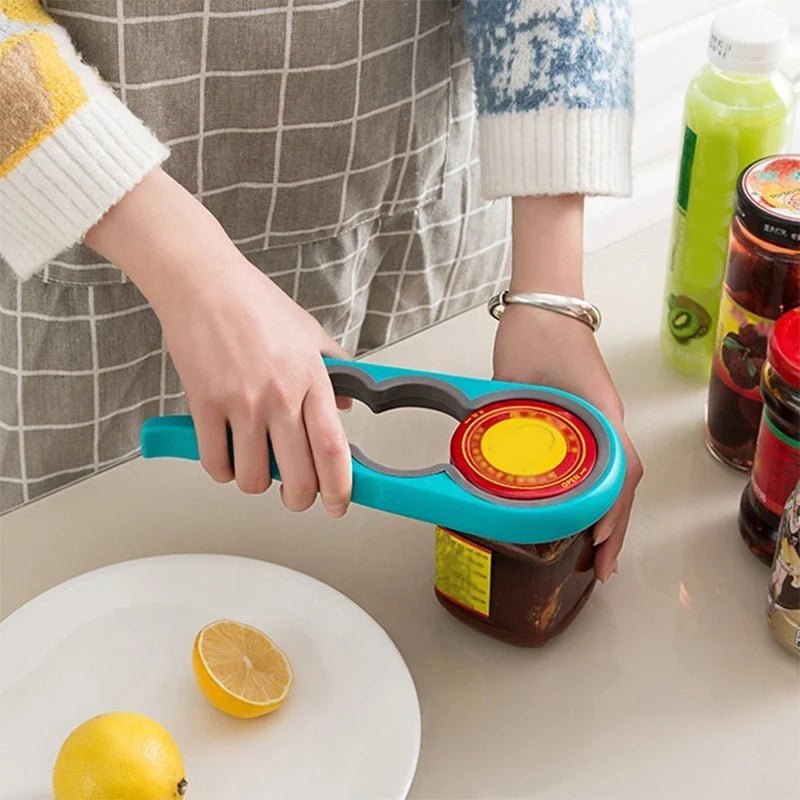 1/2Pcs Multifunctional Cap Opener Four - In - One Cap Opener Can Opener Labor - Saving Cap Opener Kitchen Daily Necessities Bottle Opener Can Opener - aqcollective