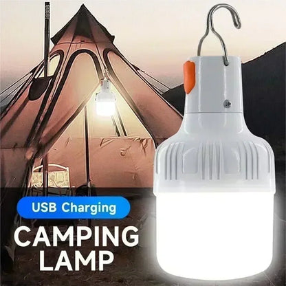 60W USB Rechargeable LED Bulbs Portable High Brightness Outdoor Camping Fishing Hanging Tent Lantern Emergency Night Lights - aqcollective