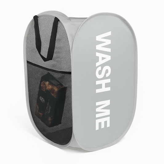 FlexNest™ – Foldable Ventilated Laundry Basket with Handles