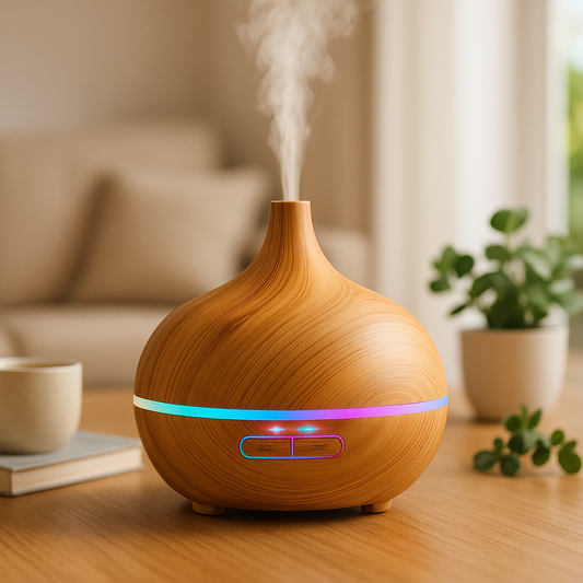 🔥 Diffuse Luxe – 5-in-1 Aromatherapy, Humidifier & Mood Light Breathe deeper. Live calmer. Glow brighter.